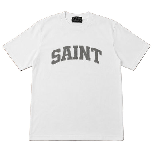 Saint Heavyweight T-Shirt White / Grey