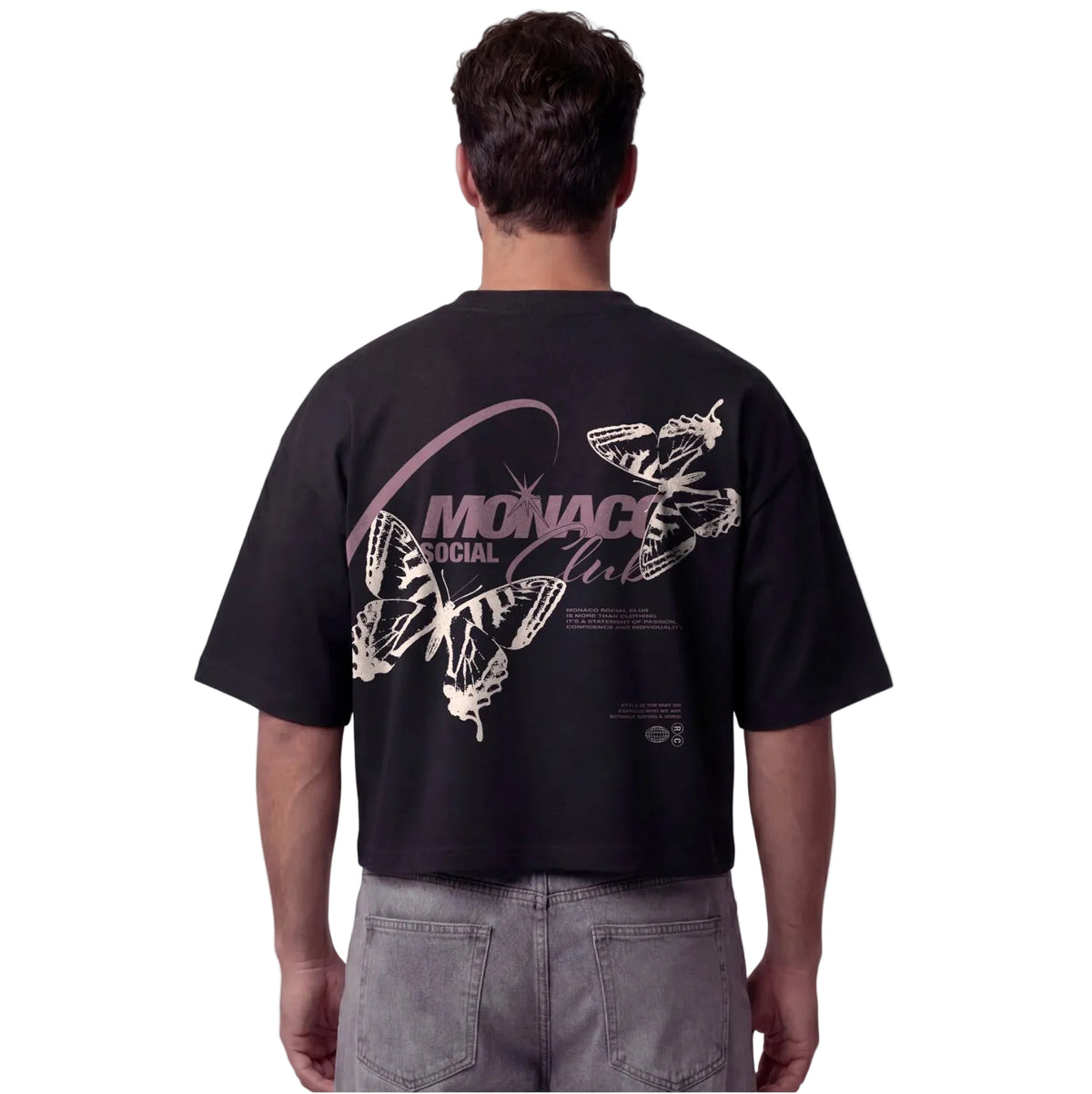 T-SHIRT SOCIAL BUTTERFLY - Noir