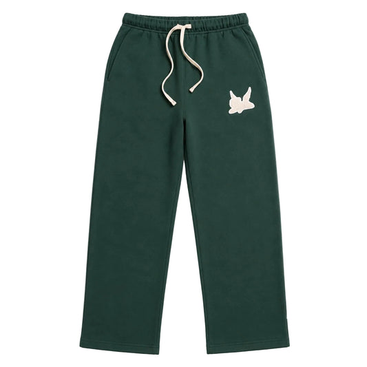 Relaxed Sweatpants Saint Logo - Forest/Cream