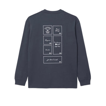 T-shirt à manches longues avec broderies - GRAPHITE