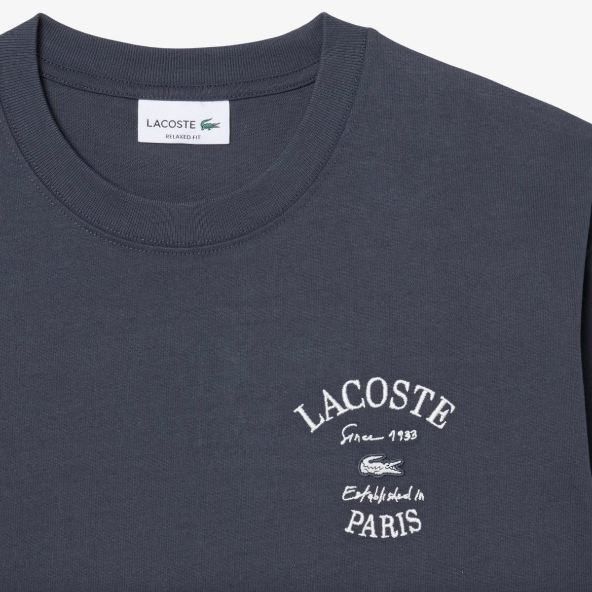 T-shirt à manches longues avec broderies - GRAPHITE
