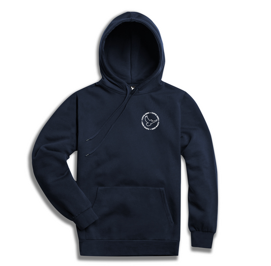Circle Hoodie in Navy