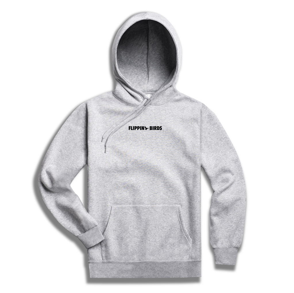 Core Hoodie in Heather Grey (Front/Back Print)