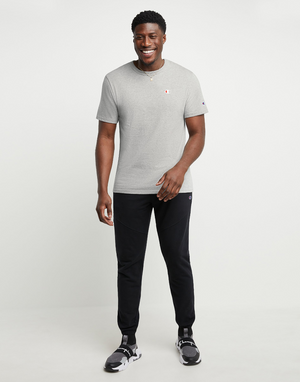 Heritage Short-Sleeve T-Shirt, C Logo - Oxford Grey