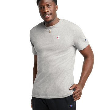 Heritage Short-Sleeve T-Shirt, C Logo - Oxford Grey