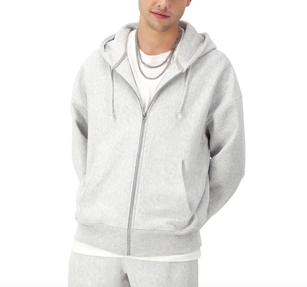 Reverse Weave Arena Full-Zip Hoodie - Silver Grey