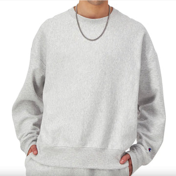 Reverse Weave Stadium Crewneck Sweatshirt - Gfs Silver Grey