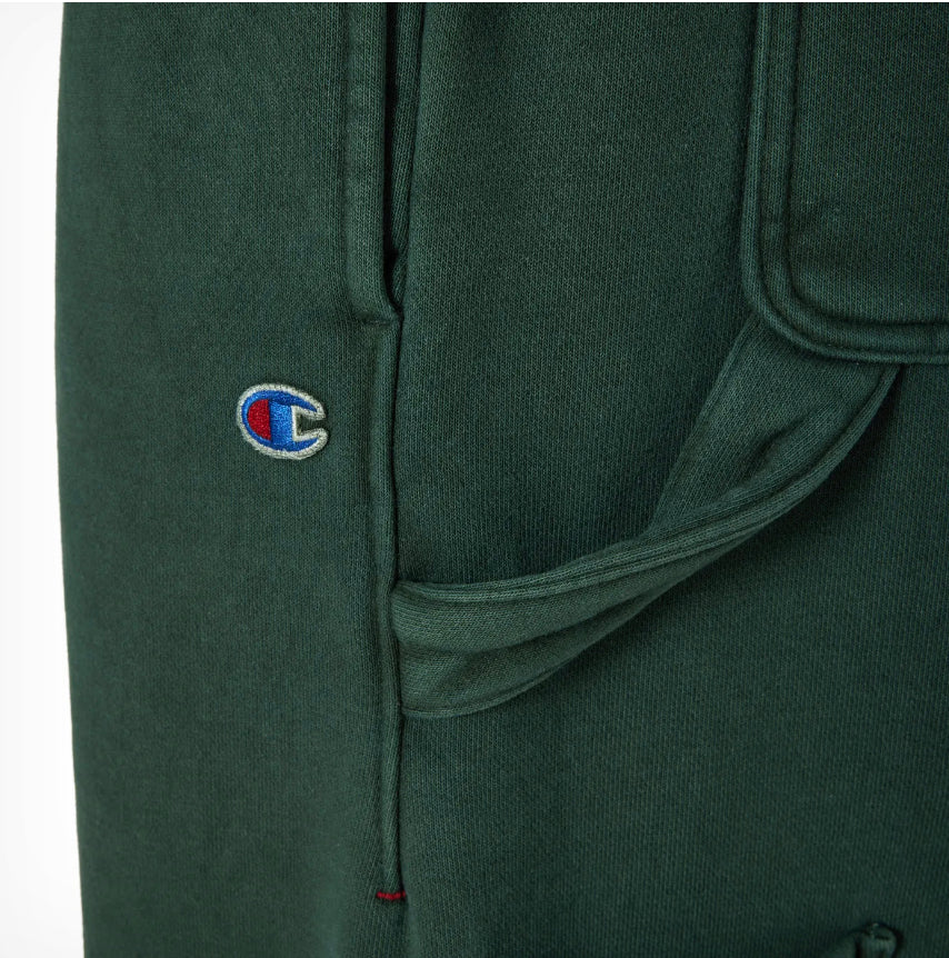 Reverse Weave Carpenter Sweatpants - Dark Green