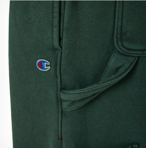 Reverse Weave Carpenter Sweatpants - Dark Green