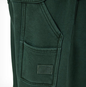 Reverse Weave Carpenter Sweatpants - Dark Green