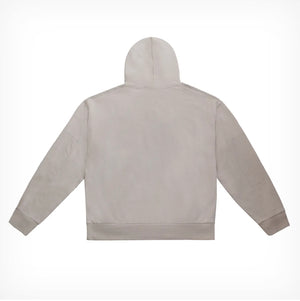 Mixed-Media Hoodie - Autumn Beige