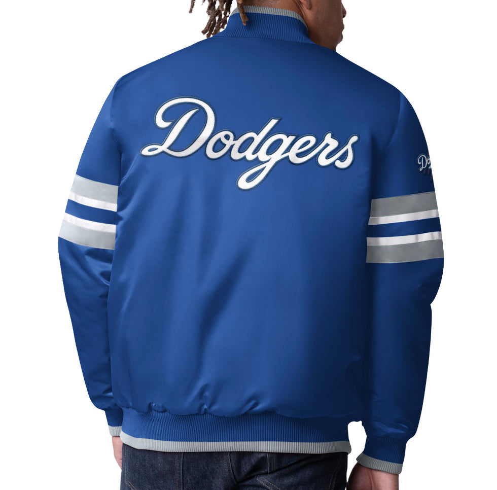 Los Angeles Dodgers Scout I Full-Snap Varsity Jacket - Royal