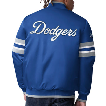 Los Angeles Dodgers Scout I Full-Snap Varsity Jacket - Royal