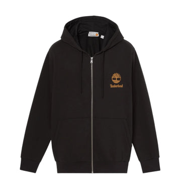 PRINT STACK LOGO FZ (BB) HOODIE - Black