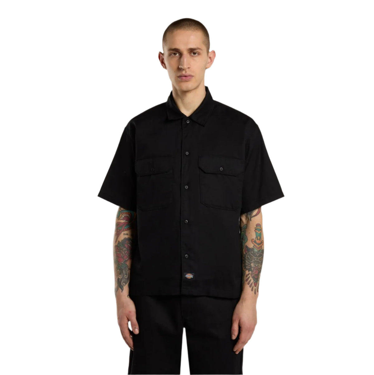 MENS UNIONVILLE GD S/S WORK SHIRT - Black