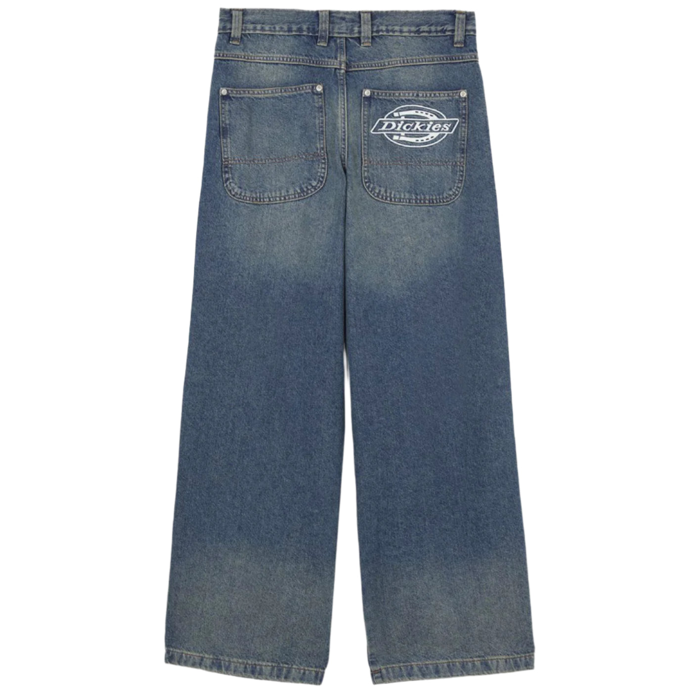 Jean droit extra-ample Hilham - Bleu Kaki