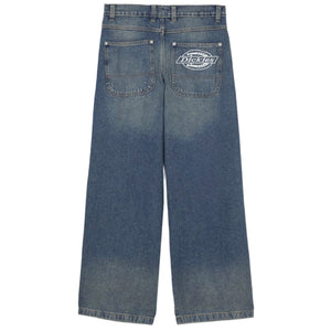 Jean droit extra-ample Hilham - Bleu Kaki