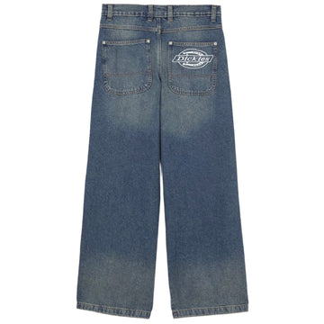 Jean droit extra-ample Hilham - Bleu Kaki