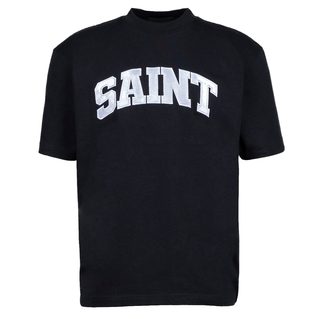 Saint Heavyweight Tee Black/WHT Patch