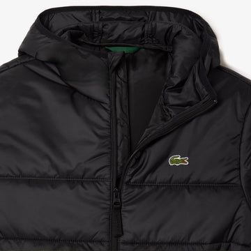 Lightweight Colorblock Puffed Jacket BLACK/BLACK