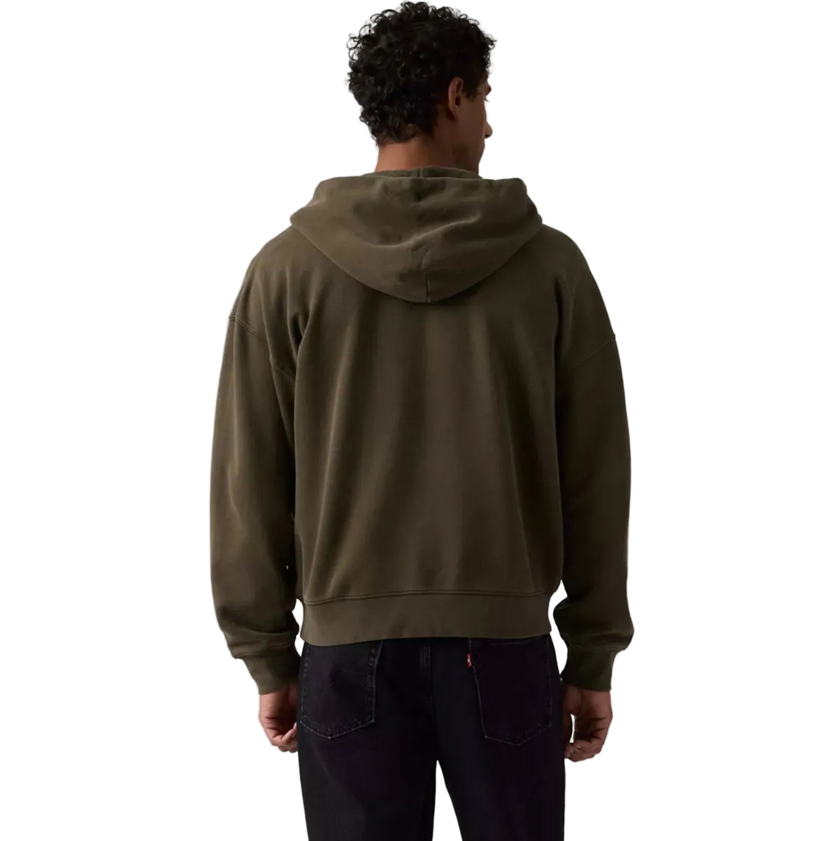 hayes boxy full zip - grunge maitake brown