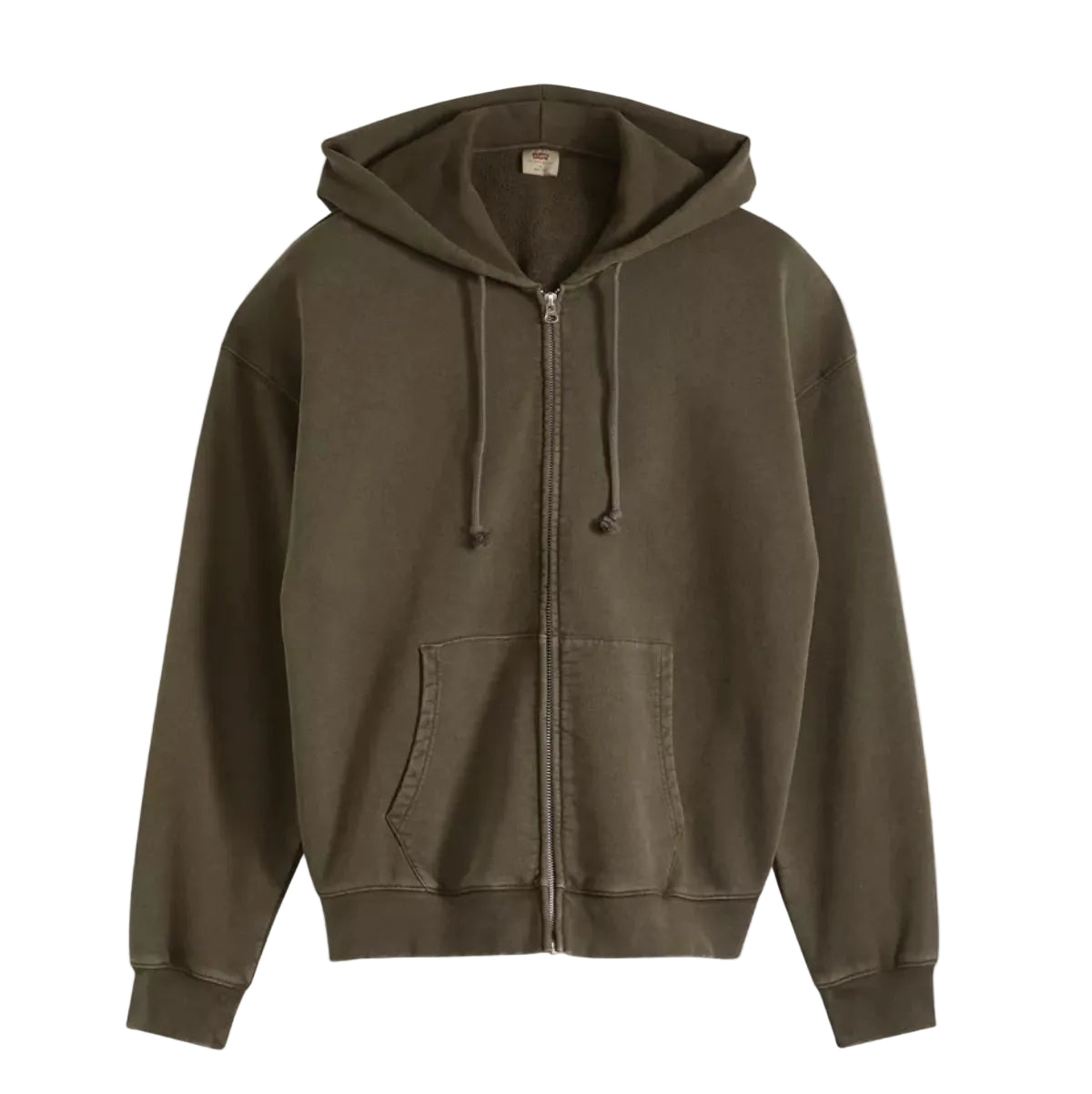 hayes boxy full zip - grunge maitake brown