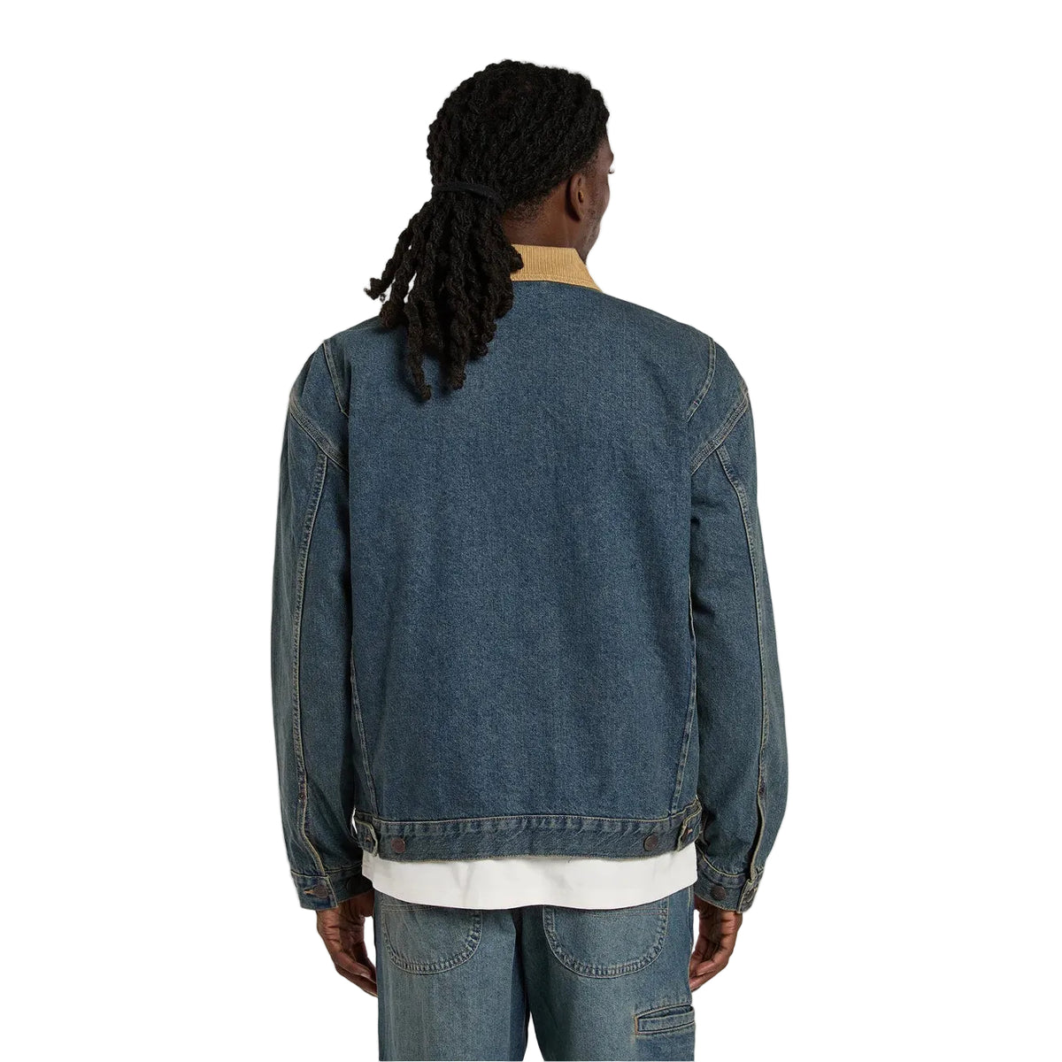 Denim painter jacket - Khaki tinted blue
