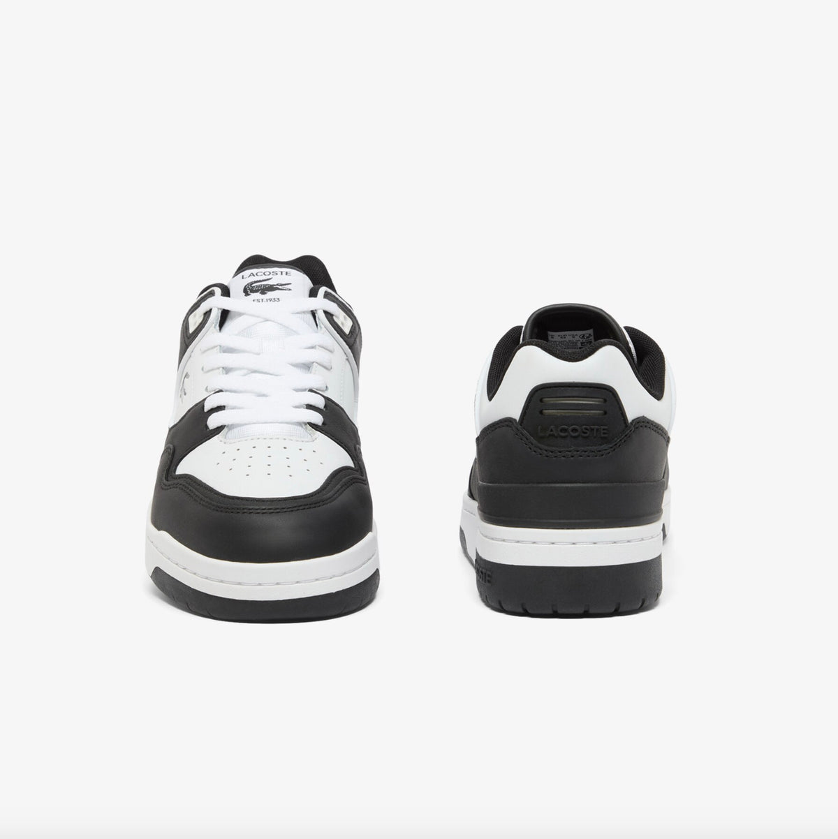 Men's Courtcage Set Leather Sneakers - Black / White