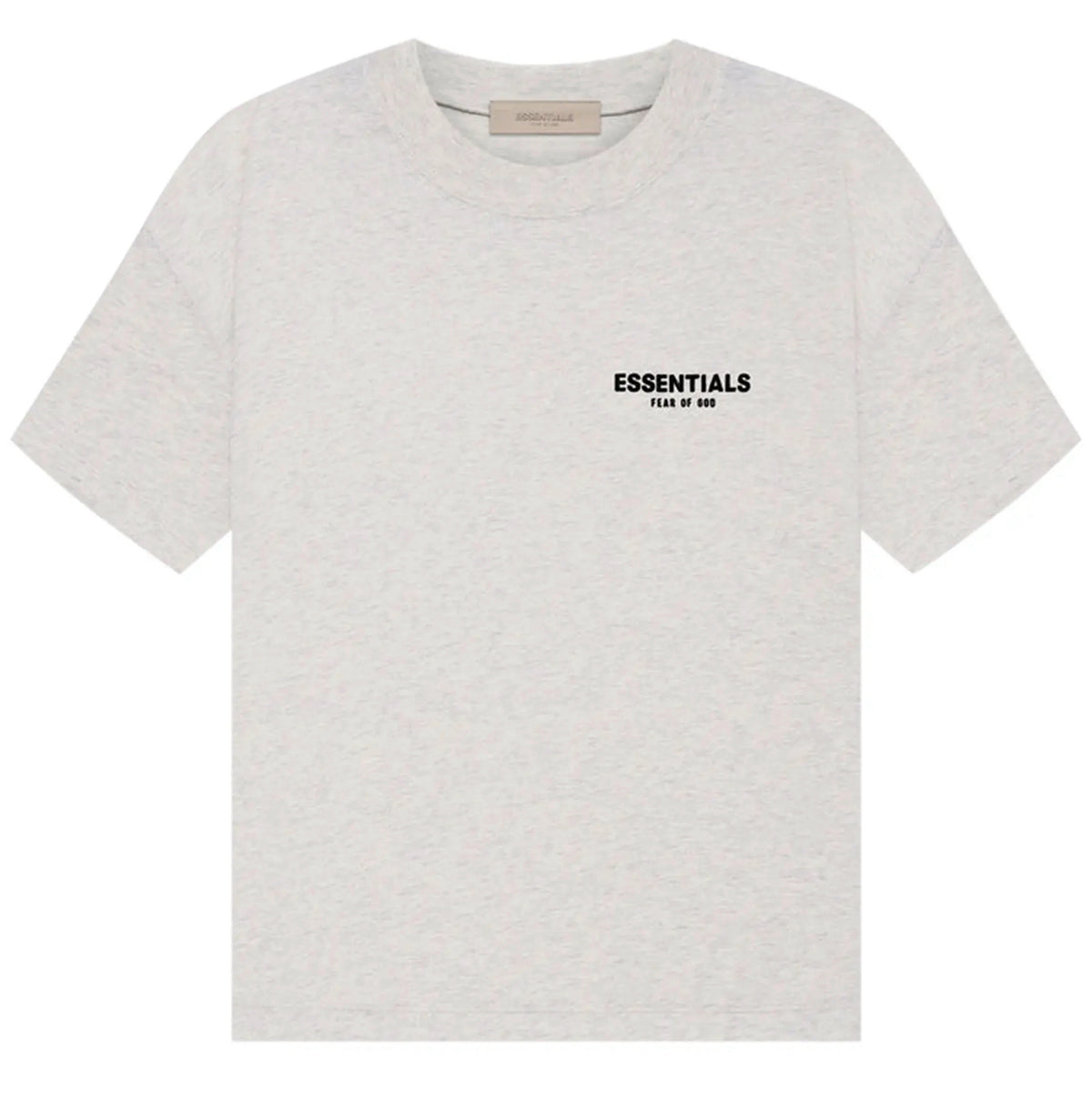 ESSENTIALS FOG T-SHIRT LIGHT HEATHER OATMEAL SS22
