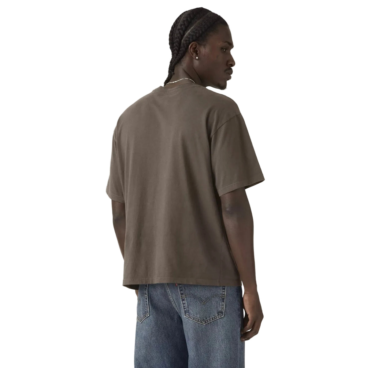 classic boxy ss tee - Brown