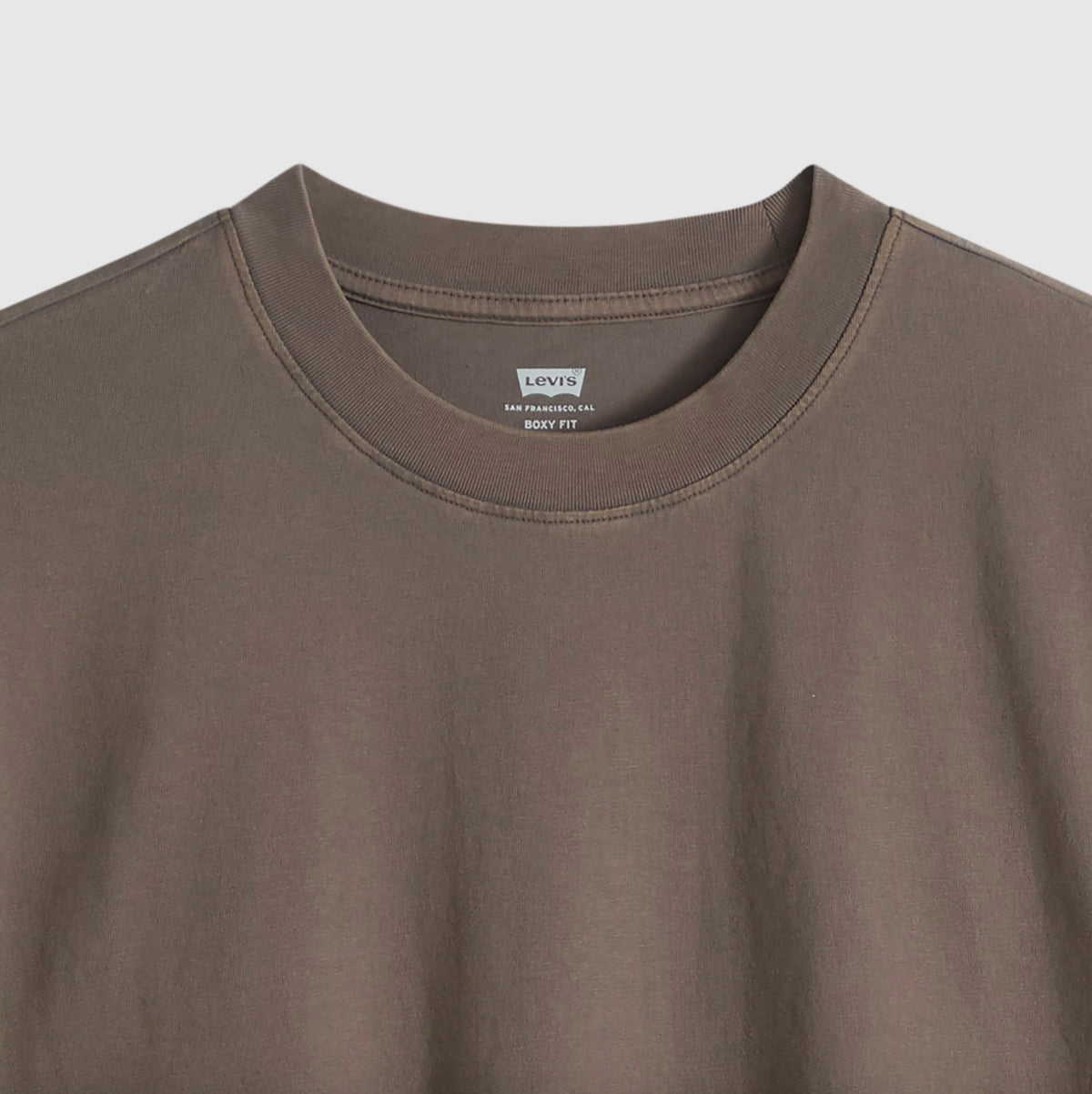 classic boxy ss tee - Brown