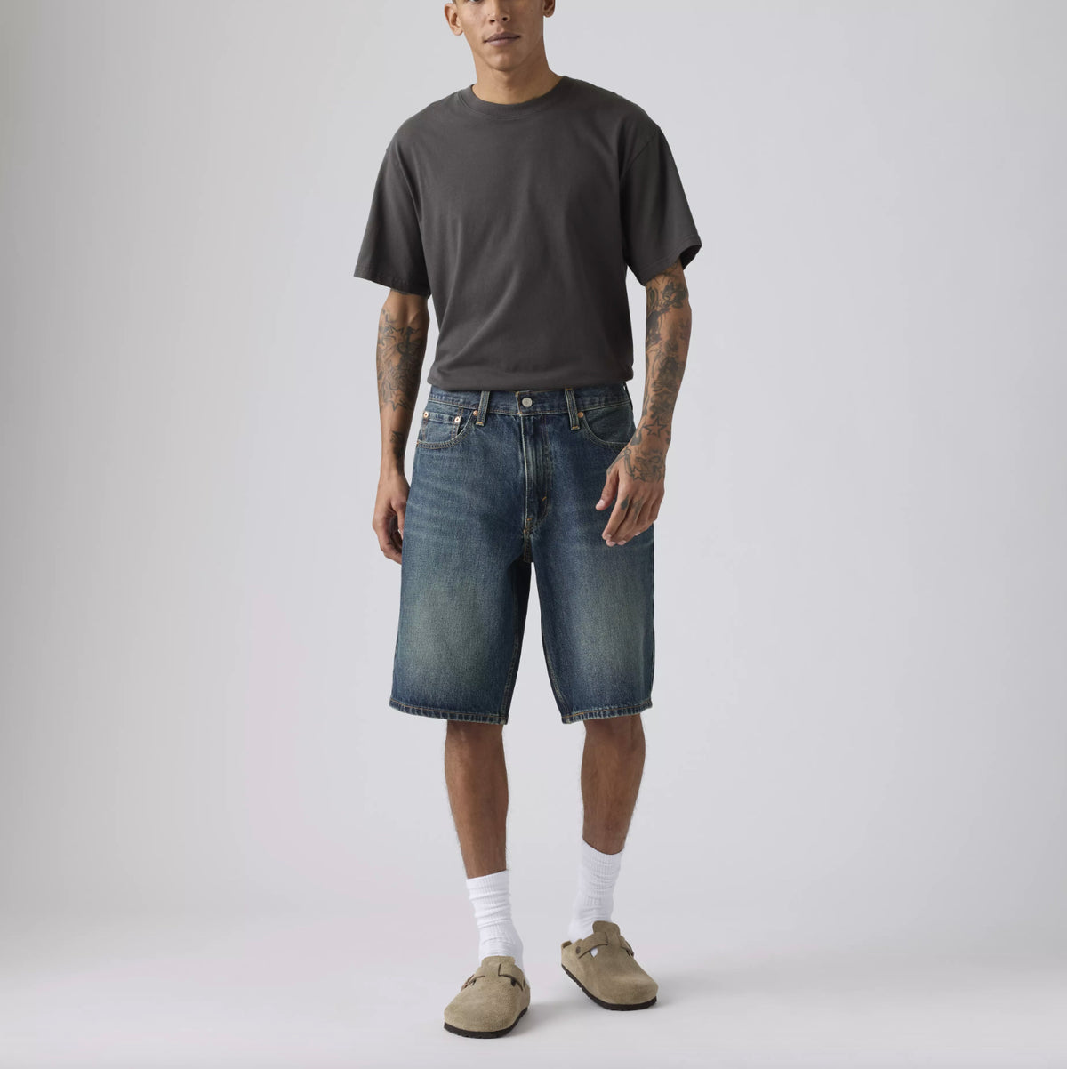 Short Jean 469 Ample - Bleu vintage