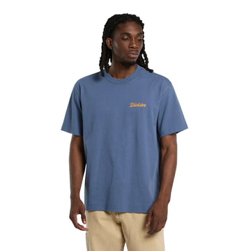 T-shirt mi-lourd Wellsville -  Retro indigo