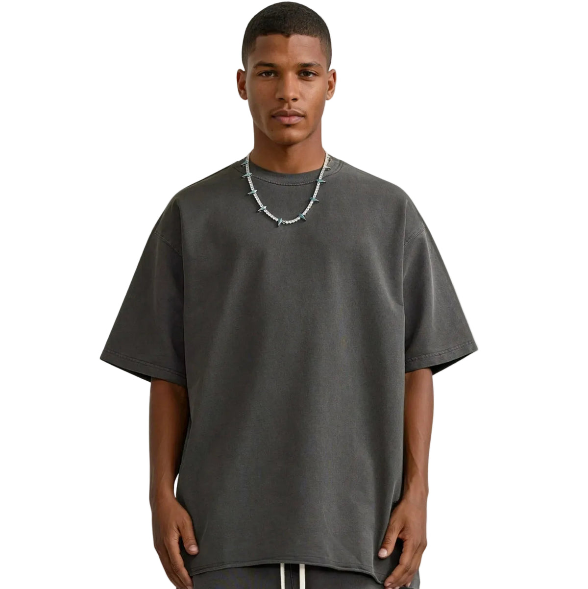 T-shirt MONACO AESTHETIC - Gris foncé
