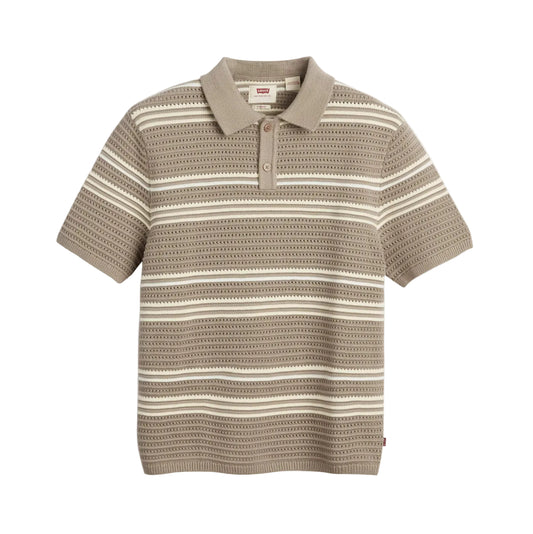 Laguna Sweater Polo - Tan