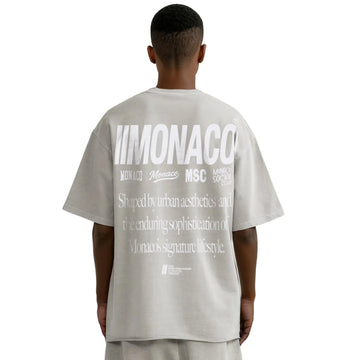 T-shirt MONACO AESTHETIC - Gris clair