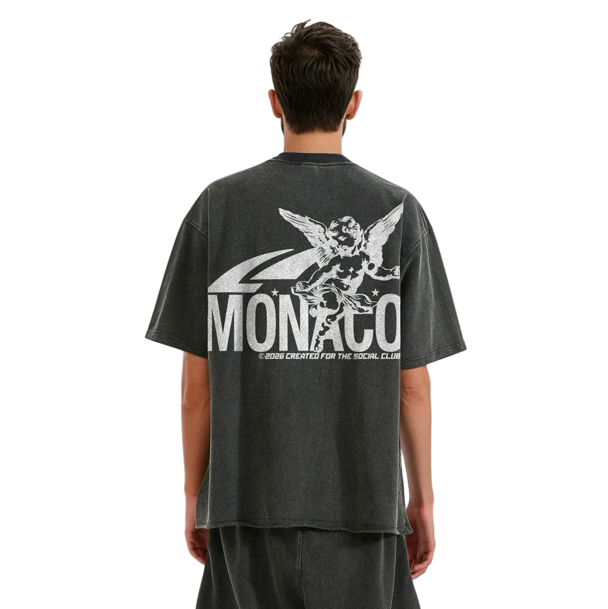 THE SAINT TEE - Faded Black
