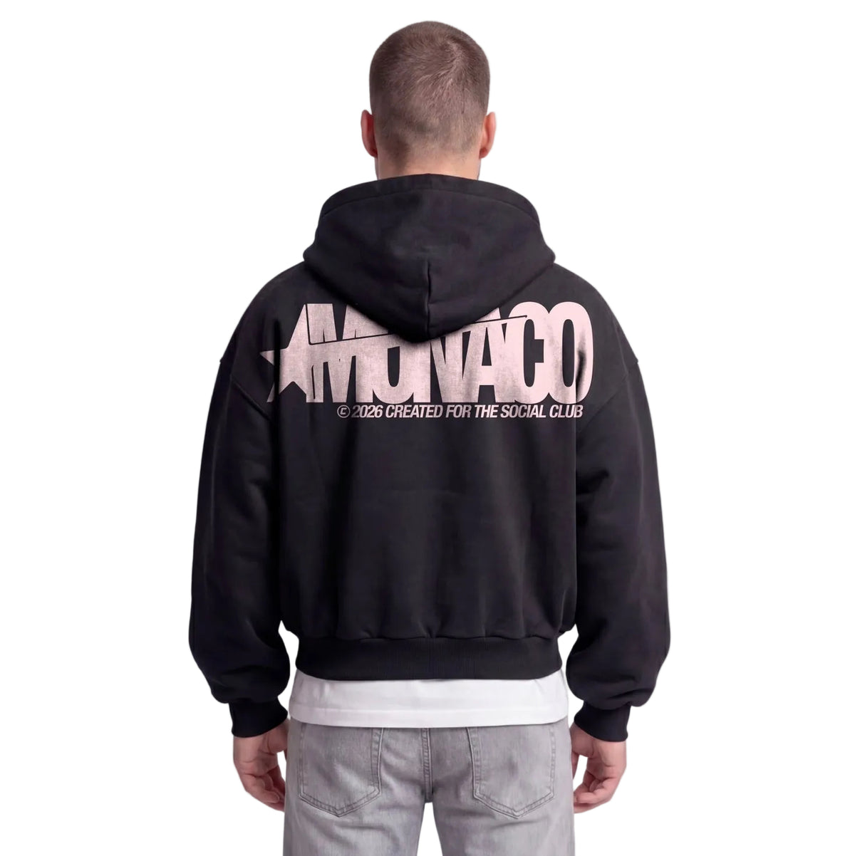 MONACO ALL-STAR HOODIE - Black/pink