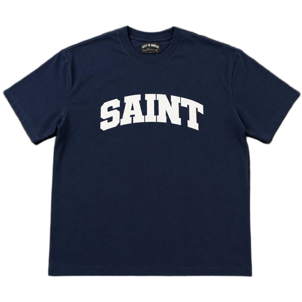 T-shirt Saint Heavyweight Marine/Blanc