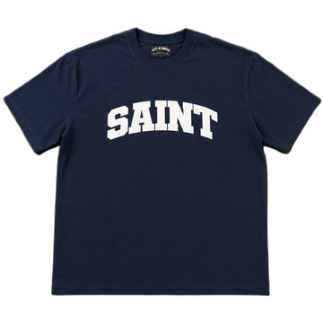 T-shirt Saint Heavyweight Marine/Blanc