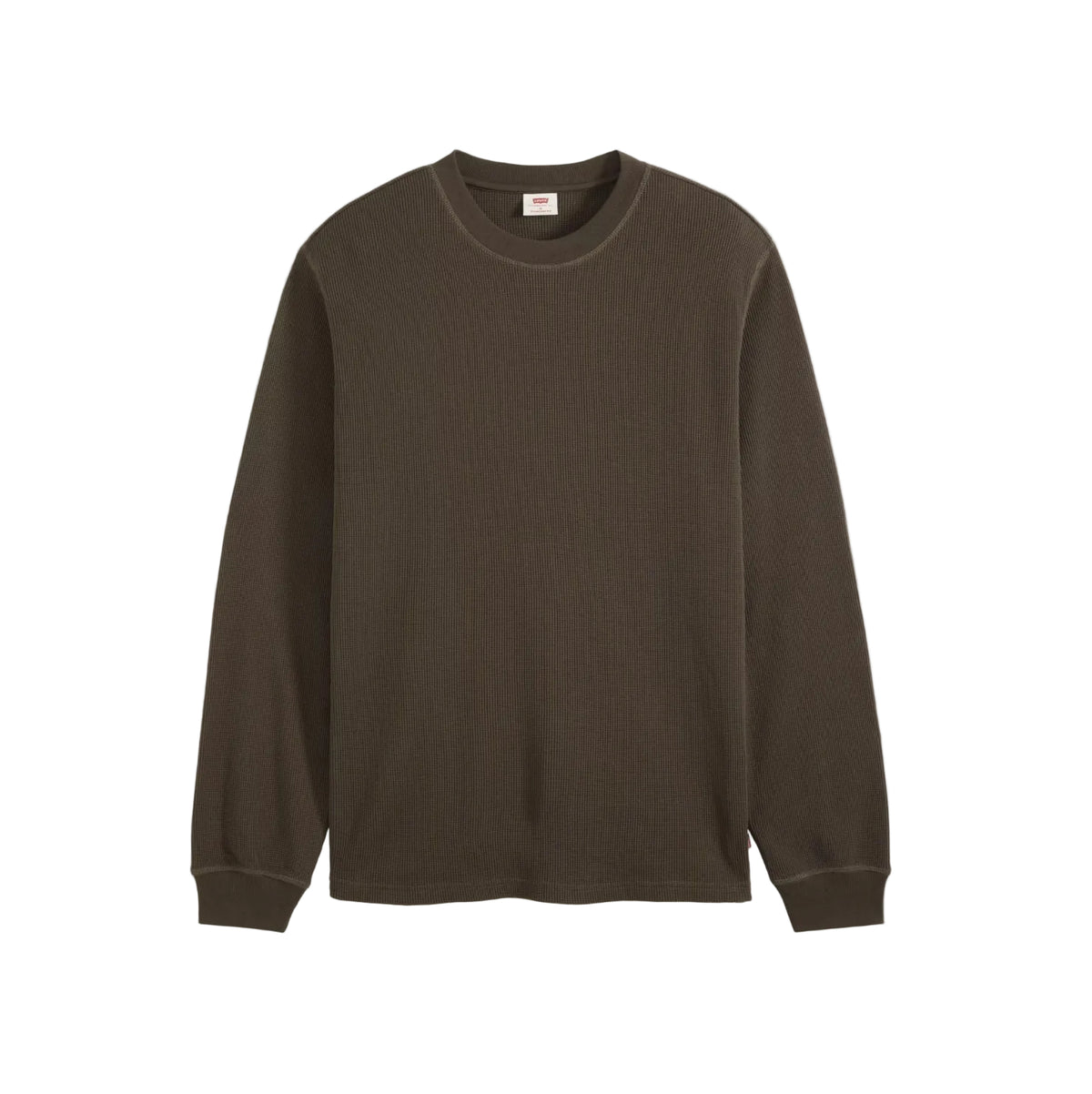Long Sleeve Standard Fit Thermal Shirt - Coffee