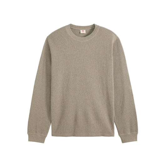 Long Sleeve Standard Fit Thermal Shirt - Brindle Heather