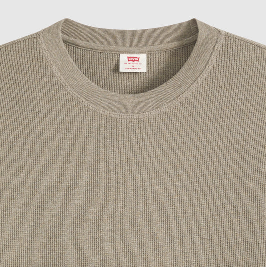 Long Sleeve Standard Fit Thermal Shirt - Brindle Heather