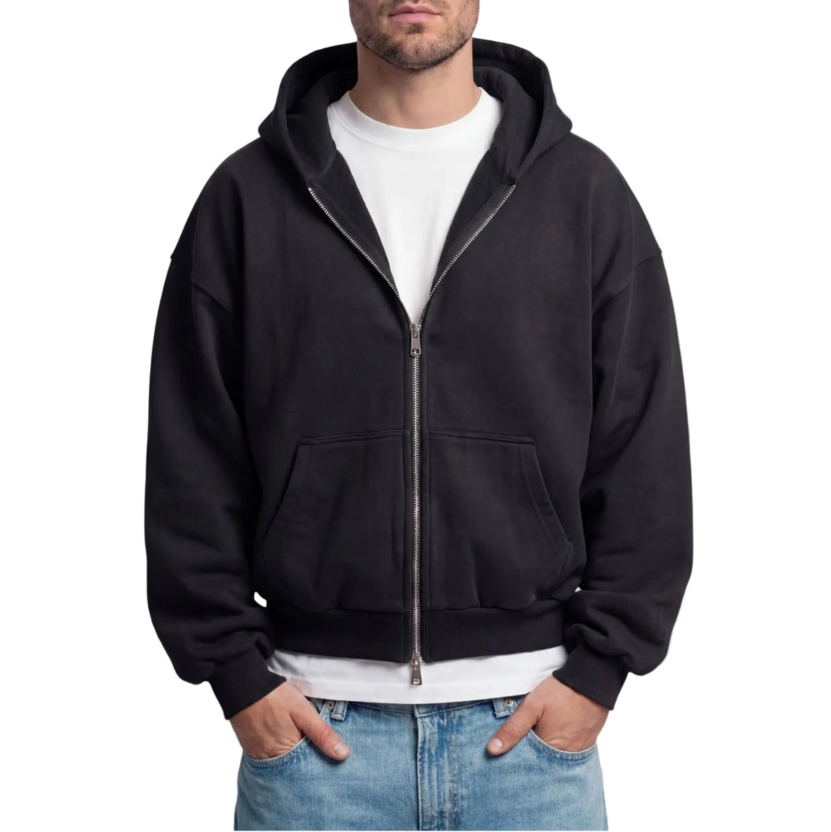 THE LEOPARD HOODIE - Black