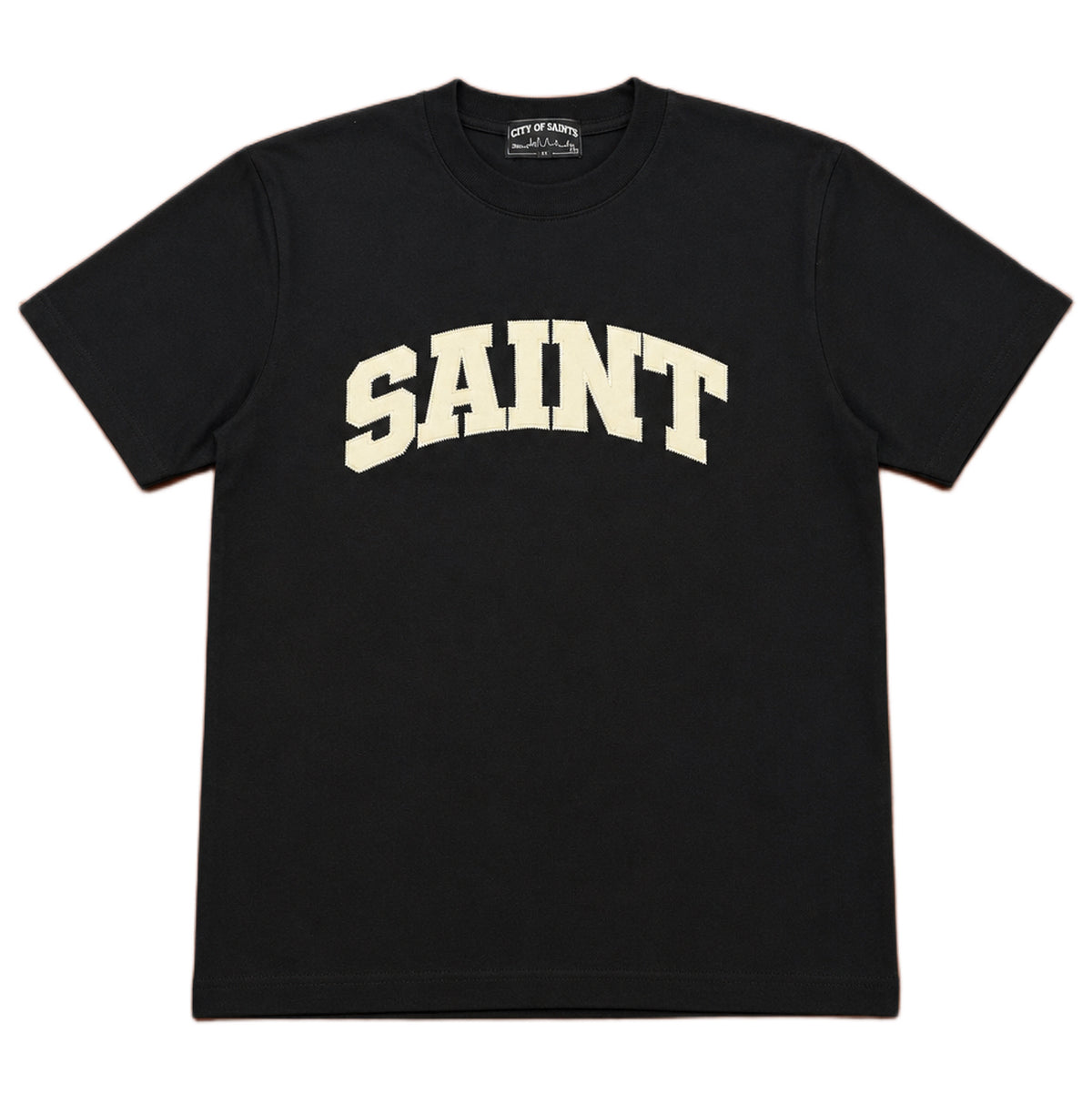 T-shirt Saint Heavyweight -Noir/crème