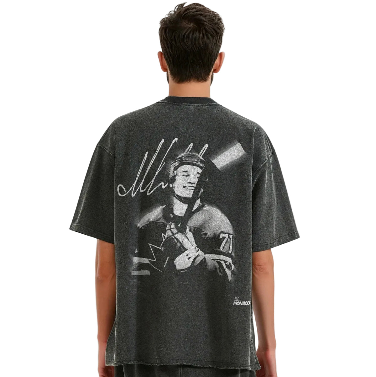 T-shirt CELEBRINI LEGACY BLUR -  noir délavé