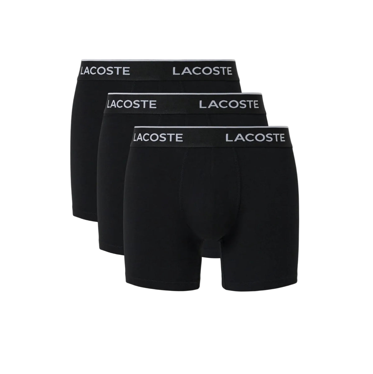 Lot de 3 boxers longs coton stretch- noir