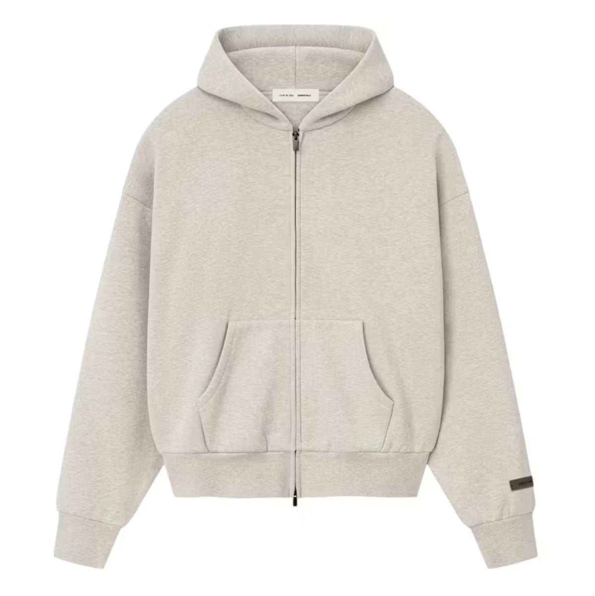 ESSENTIALS Sweat à capuche zipée - gris stone