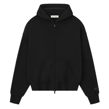 ESSENTIALS Sweat à capuche zipée - noir