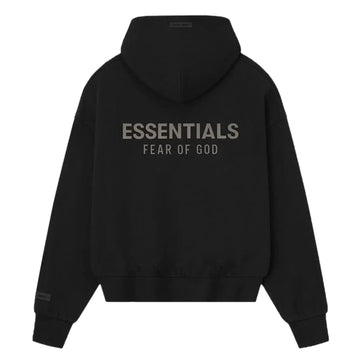 ESSENTIALS Sweat à capuche zipée - noir